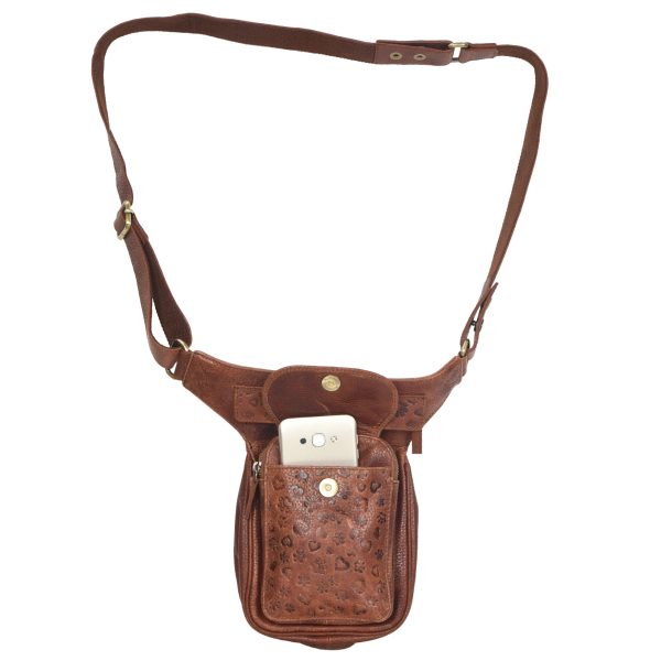 Gassi-Tasche Leder Pfoten&Herzprägungen - S-XXXL - Hannover NJ- 25 9048 Mode – Bild 2