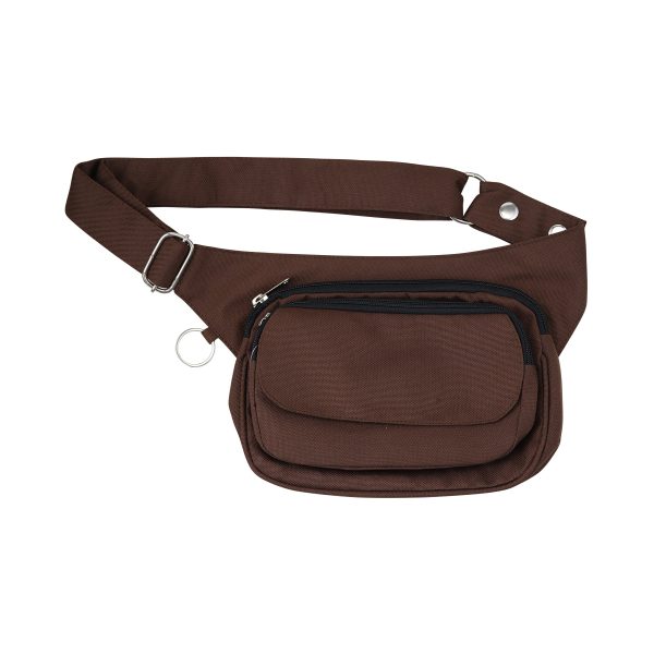 Gassi-Tasche Bauchtasche wasserabweisend Nylon Braun - Frankfurt 7557 Rabatt