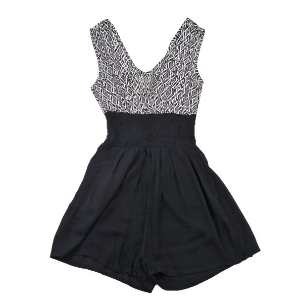 Kurzer Jampsuit ärmellos aus Rayon Krepp - GAYA 30 Online-Verkauf