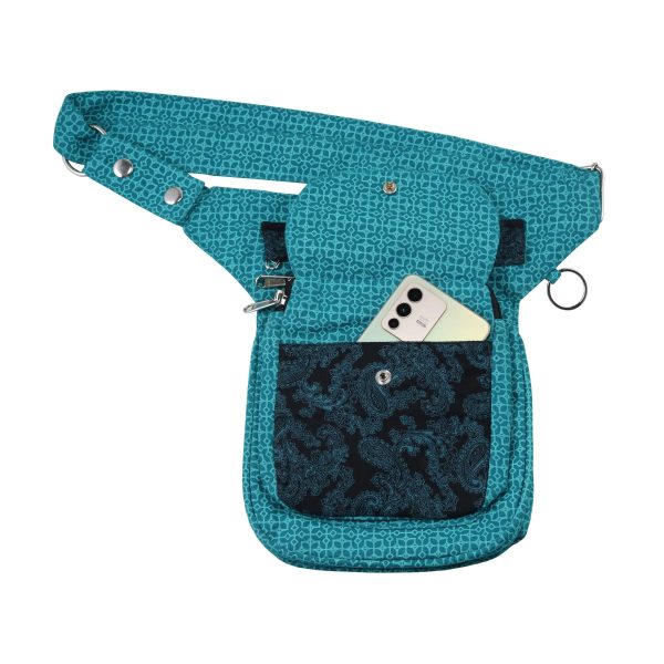 Nijens Gassi-Tasche S-XXXL aus Stoff Paisley in Blau für Hundebesitzer Hannover HS 852 Schn?ppchen – Bild 2