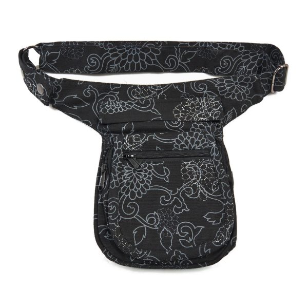 Bauchtasche Canvas-Stoff mit floralen Motiven - Paris HS 23 Jetzt online