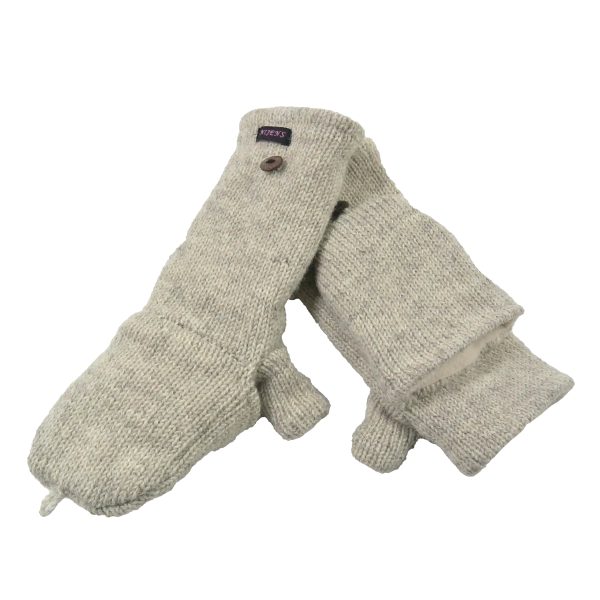 Handschuhe Fäustlinge aus Wolle Perlmutt Elecktra-set 40 Zu verkaufen – Bild 4