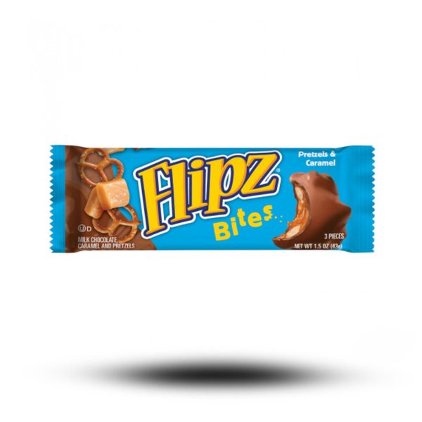 Flipz Bites Milk Chocolate Caramel and Pretzels 43g Online-Schn?ppchen
