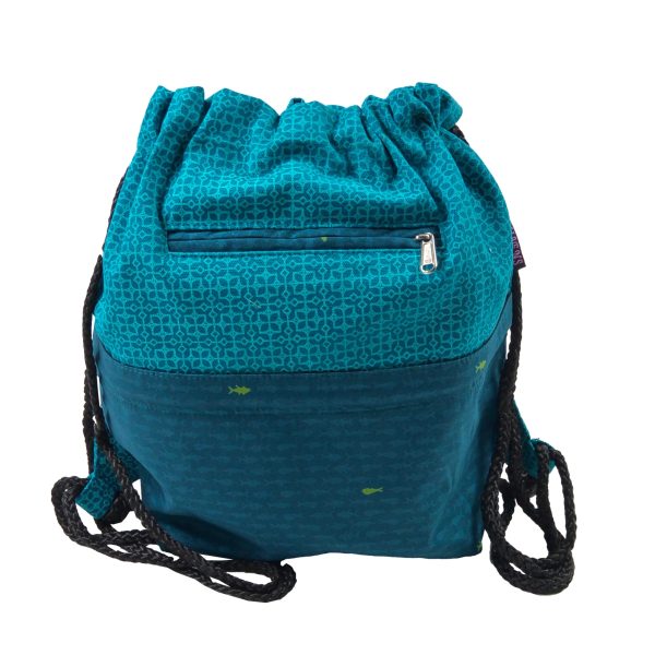 Turnbeutel Stoff Canvas Türkis, Umhängetasche, Ganga Rucksack 629 Online-Schn?ppchen