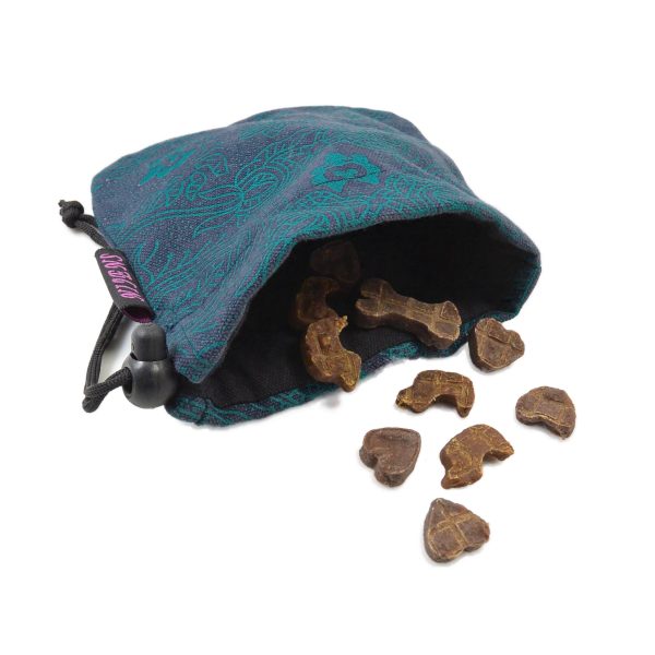 Leckerli-Beuteltasche aus Baumwoll- Canvas mit Kordelzug – Cabra 04 Im Angebot – Bild 3