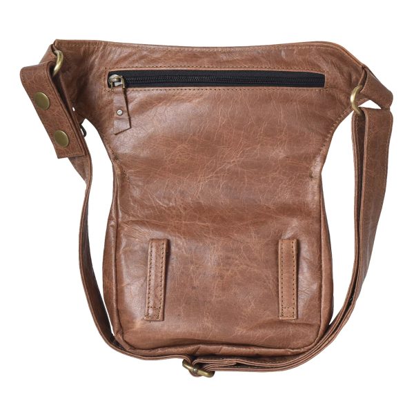 Nijens Gassi-Tasche Leder mit Blumenprägung - NJ-Hannover F-204 Im Angebot – Bild 5