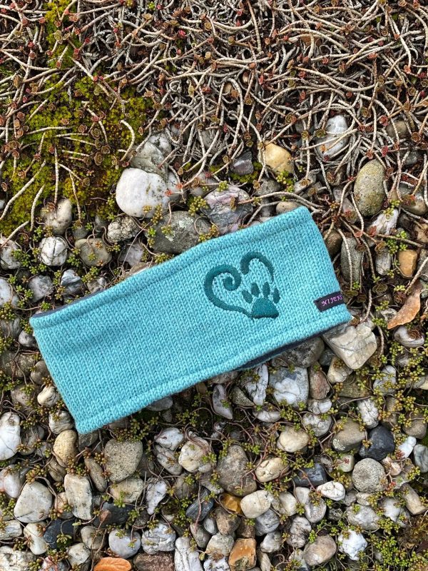 Stirnband aus Schurwolle mit Herz-Pfote Stickerei - SIMPLONE HP 51 Angebot – Bild 3