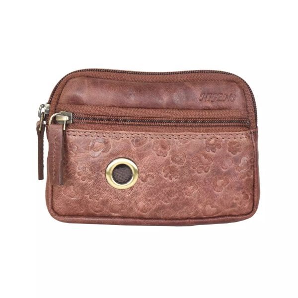 Kleine Beuteltasche Leder Cognac mit Leckerlifach - Prague NJ-07 1047, 9047 Online-Verkauf
