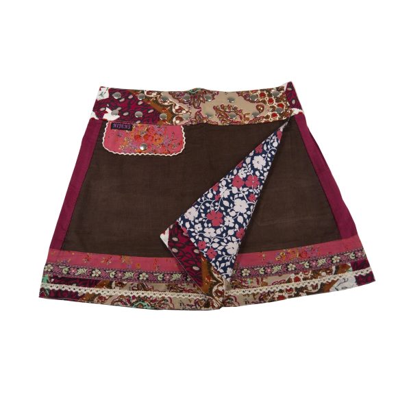 Winterrock Cordrock Minirock Wenderock - Corduroy Biscuiten-W-83 Online