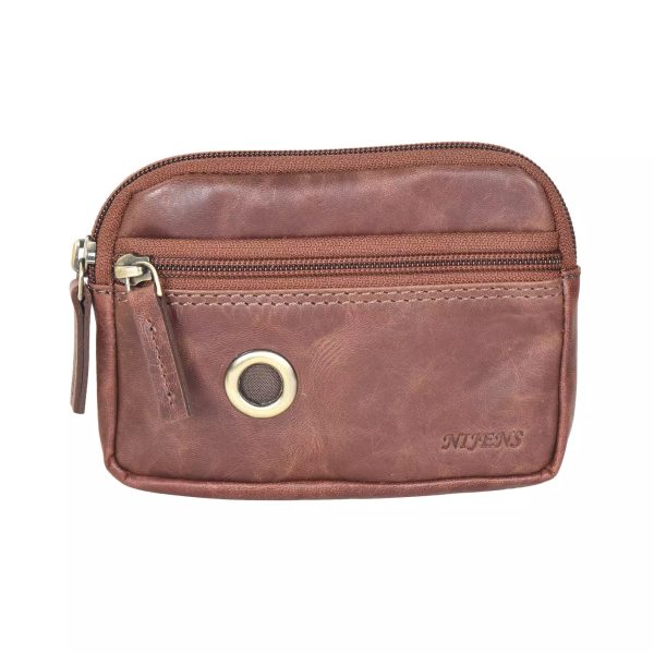 Kleine Beuteltasche Leder Cognac mit Leckerlifach - Prague NJ-07 1047, 9047 Online-Verkauf – Bild 2