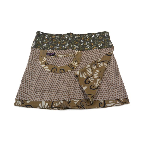 Sommerrock Wenderock Minirock Baumwollstoff - Bagelon Short 106 Rabatt