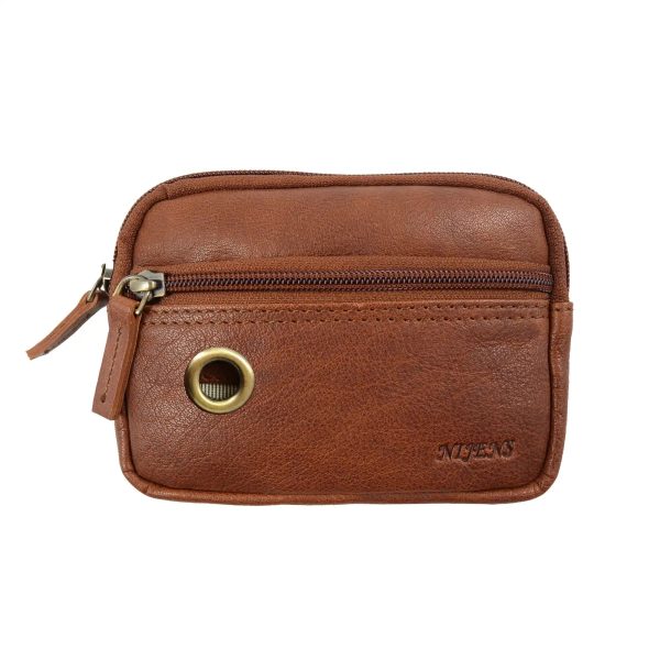 Kleine Beuteltasche Leder Brandy mit Leckerlifach für Hunde Prague NJ-07 1043 Online-Verkauf