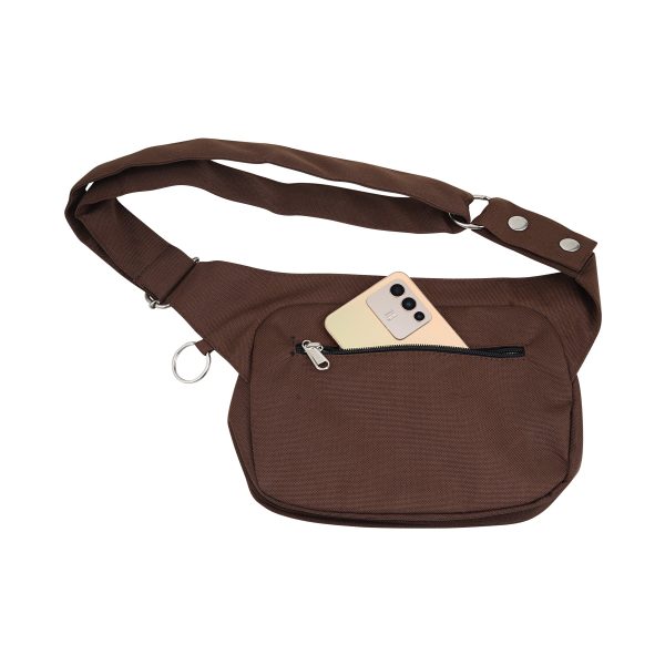 Gassi-Tasche Bauchtasche wasserabweisend Nylon Braun - Frankfurt 7557 Rabatt – Bild 2