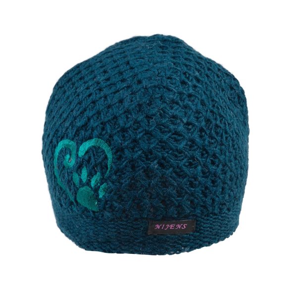 Kurze Beanie Mütze aus Wolle mit Pfote & Herz Stickerei - Neava 16 Online-Schn?ppchen