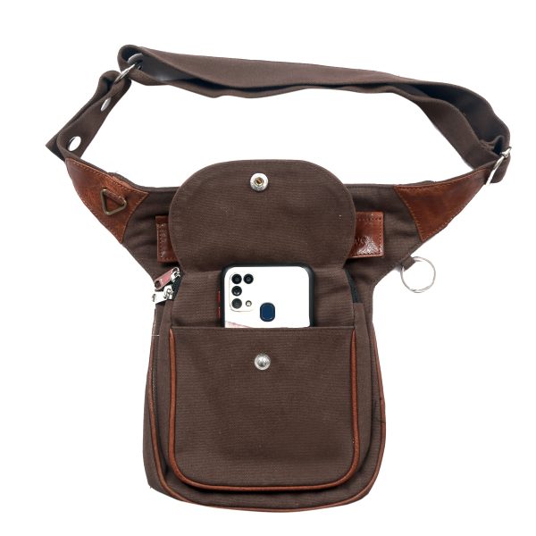 Gassi-Tasche Leder Vintage Einfach Brandy für Hundesport Bauchtasche Hannover HS 3016 Online-Schn?ppchen – Bild 2