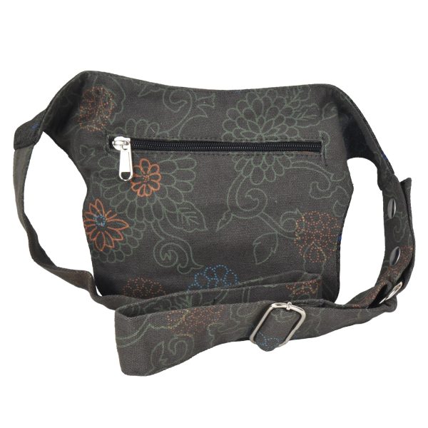 Bauchtasche Stoff Khaki Flowers, Hippie Gürteltasche - Dublin 831 Rabatt – Bild 3