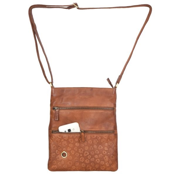 Gassi-Umhängetasche, Ledertasche Malto-Braun Antik - NJ-26 Lisbon 9052 Zu verkaufen – Bild 4