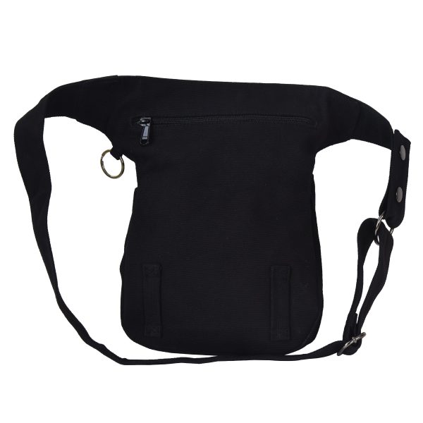 Gassi-Tasche Vintage Schwarz mit Kuhfell - Hannover HS VI-13 Online – Bild 4