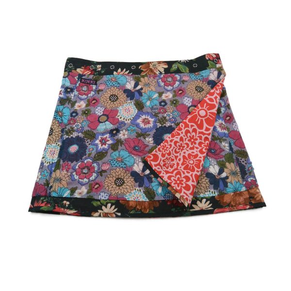Sommerrock Minirock Wenderock Wickelrock aus Baumwolle - Eilla Short 116 Rabatt