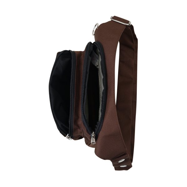 Gassi-Tasche Bauchtasche wasserabweisend Nylon Braun - Frankfurt 7557 Rabatt – Bild 5