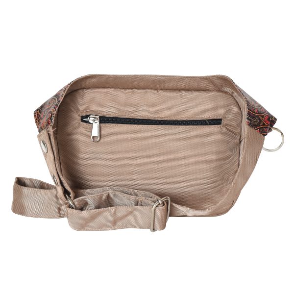 Gassi-Tasche wasserabweisende Bauchtasche (Nylon Beige) - Frankfurt 7139-P7 Mode – Bild 3