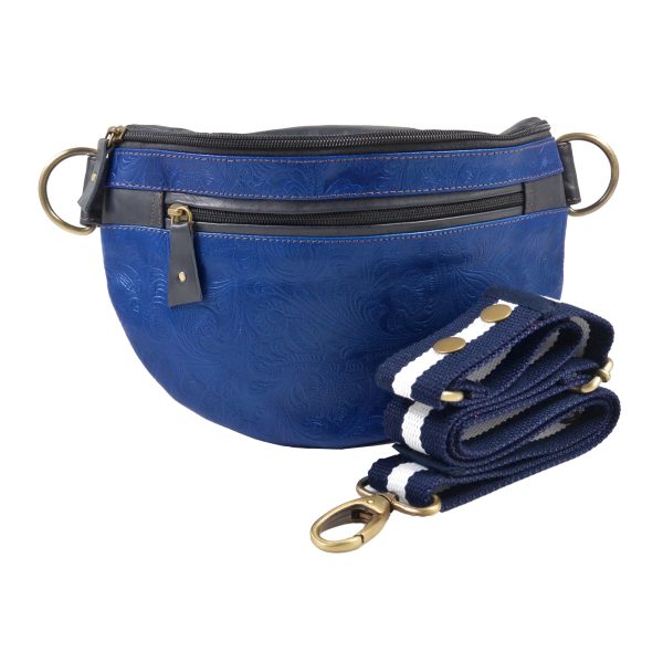 Gassi-Tasche   Crossbodybag aus Leder mit floralem Design - BANGKOK 155 Online-Schn?ppchen – Bild 2