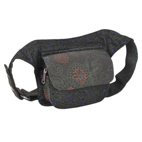 Bauchtasche Stoff Khaki Flowers, Hippie Gürteltasche - Dublin 831 Rabatt – Bild 5
