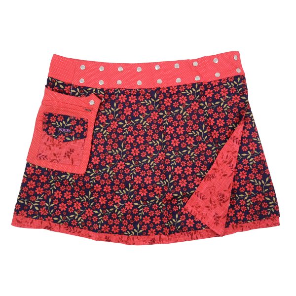 Sommerrock Wenderock Wickelrock XL Baumwollstoff - Rasmalai 107 Verkauf