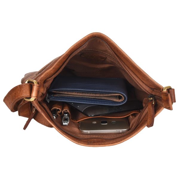 Gassi-Umhängetasche, Ledertasche Malto-Braun Antik - NJ-26 Lisbon 9052 Zu verkaufen – Bild 2