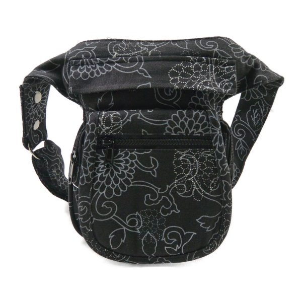 Bauchtasche Canvas-Stoff mit floralen Motiven - Paris HS 23 Jetzt online – Bild 5