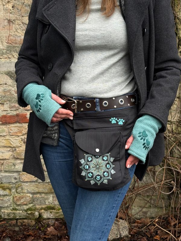 Set 3 in 1 Gassi-Tasche Barcelona, Armstulpen und Stirnband Online-Verkauf – Bild 3