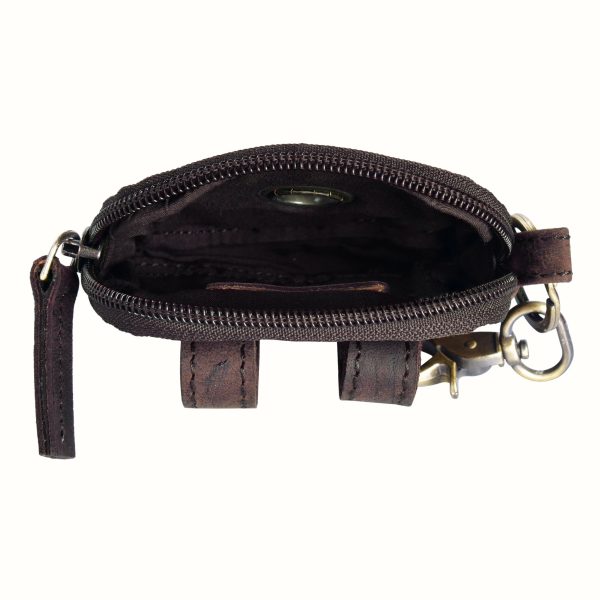Kleine Beuteltasche Leder Vintage Braun - NJ-06 ERFURT 1060 Online-Schn?ppchen – Bild 3