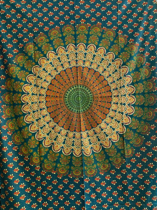 Indische Tagesdecke Mandala Wandtuch Laken - Dekor Decke klein 214 Im Angebot