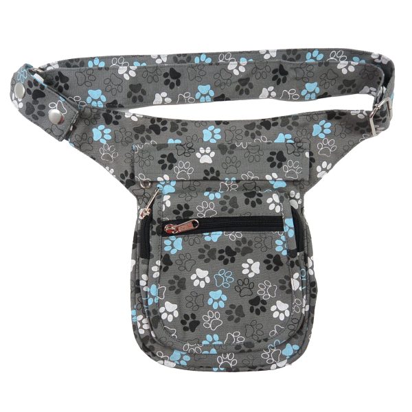 Bauchtasche Canvas mit Pfoten Motiven Tasche S-XXXL Nijens Paris HS 49 Online