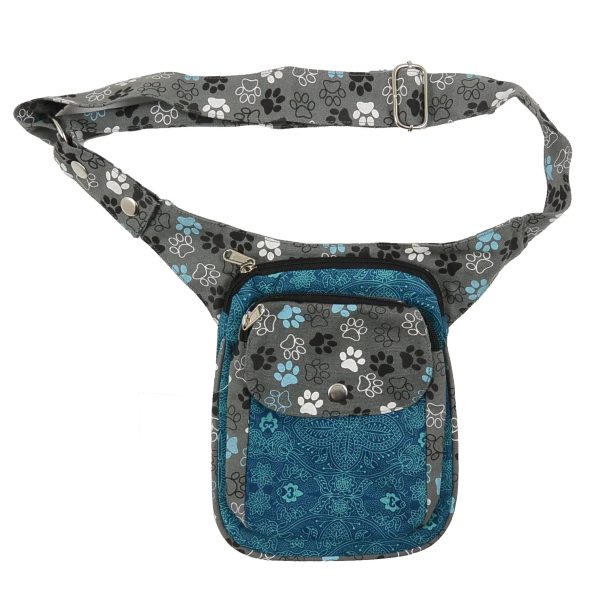 S-XXXL Gassi-Tasche Futtertasche für Hunde Pfotenabdruck NJ-Freiburg ND 753 Im Angebot