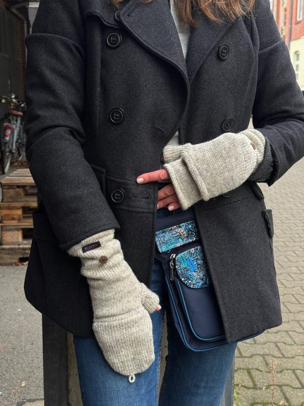 Handschuhe Fäustlinge aus Wolle Perlmutt Elecktra-set 40 Zu verkaufen