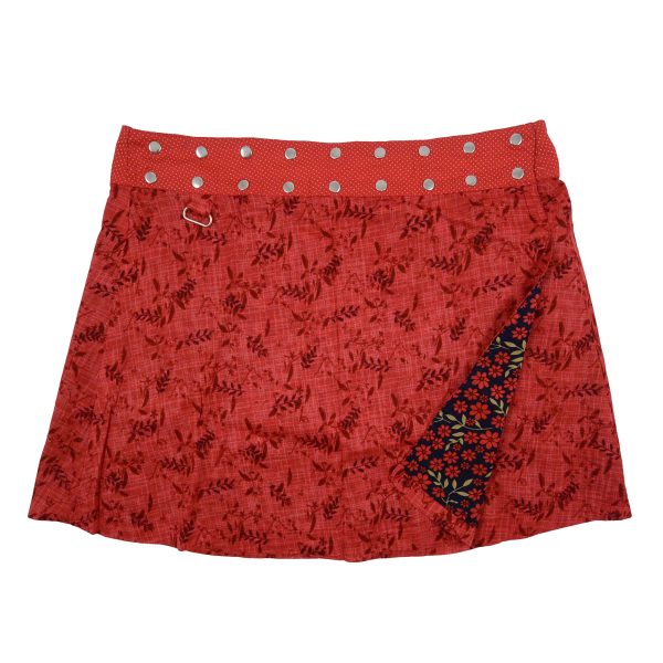 Sommerrock Wenderock Wickelrock XL Baumwollstoff - Rasmalai 107 Verkauf – Bild 2