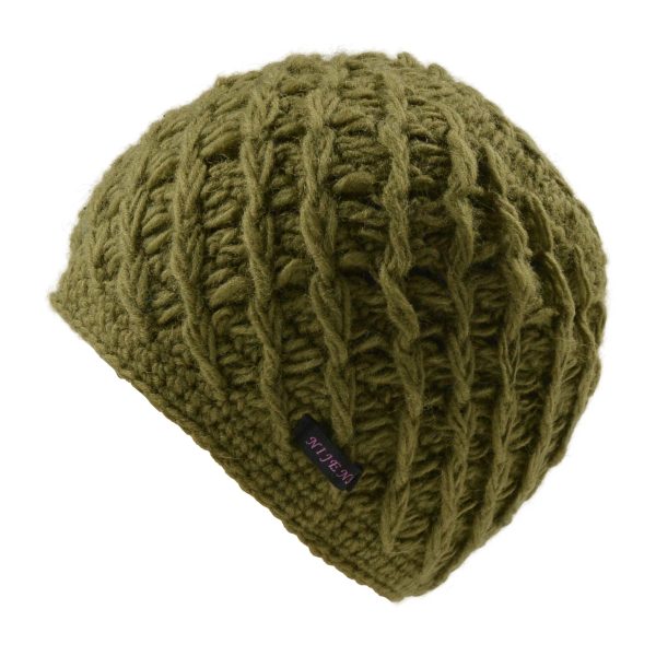 Kurze Beanie Mütze Wollmütze Schurwolle Wabenmuster - Taarra 10 Im Angebot