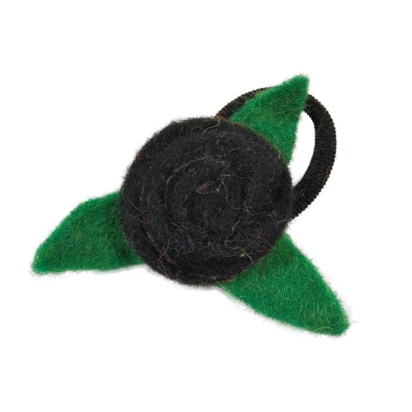 Filz Accessoires Haargummi mit gefilzter Blüte - Blume Mix Online-Schn?ppchen