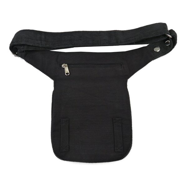 Bauchtasche aus Cord Anthrazit - Paris HS 101 Mode – Bild 3