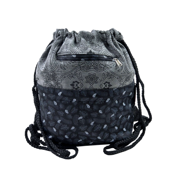 Turnbeutel Canvas Stoff in Grau, Umhängetasche - Ganga Rucksack 644 Online
