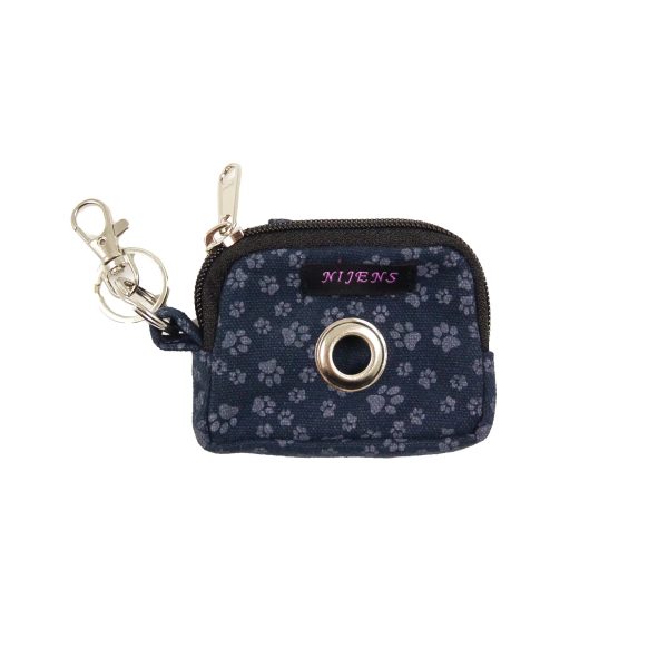 Kleine Beuteltasche - Hundekotbeutel Spender mit Öse und Karabiner - Nachtblau - Erfurt 0654 Im Angebot