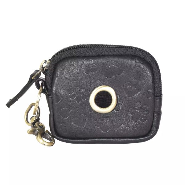 Kleine Beuteltasche Schafleder, mit Schlaufen NJ-06 ERFURT 9045 Black Verkauf