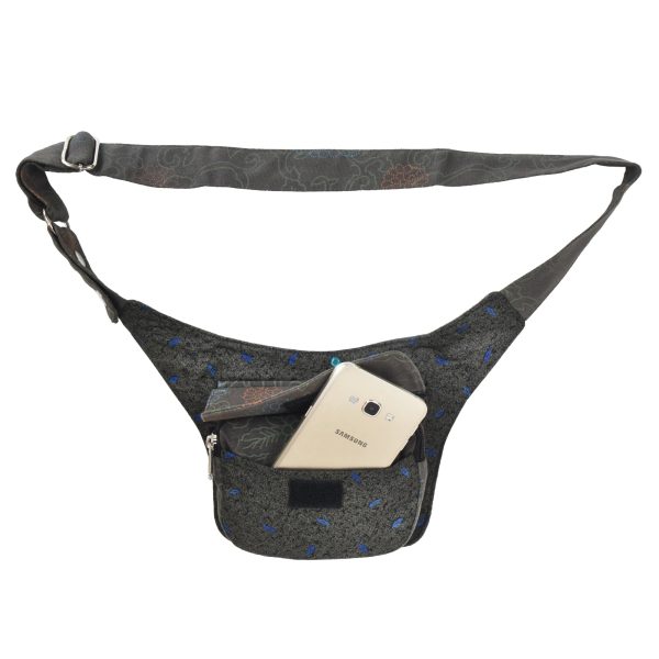 Bauchtasche Stoff Khaki Flowers, Hippie Gürteltasche - Dublin 831 Rabatt – Bild 4