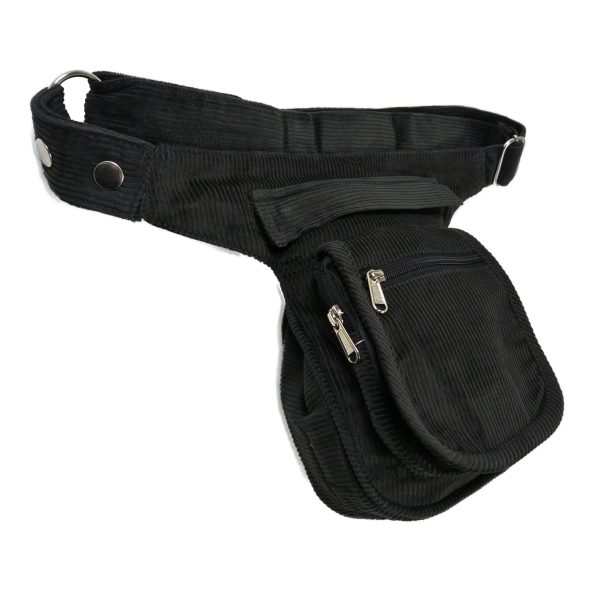 Bauchtasche aus Cord Anthrazit - Paris HS 101 Mode – Bild 4