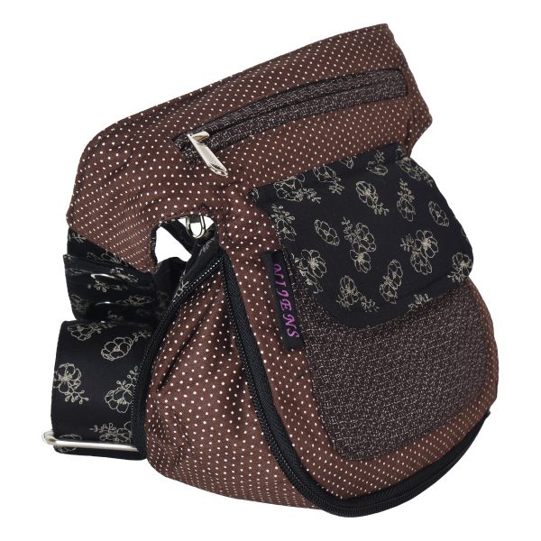 Wendbare Bauchtasche aus Baumwoll-Stoff in Braun - Chiang Mai 13 Angebot – Bild 3