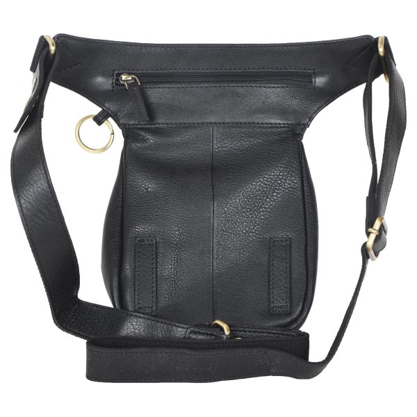Gassi-Tasche Leder Schwarz Pfoten&Herzprägungen - Gürteltasche S-XXXL - Hannover NJ-25 9044 Online – Bild 5