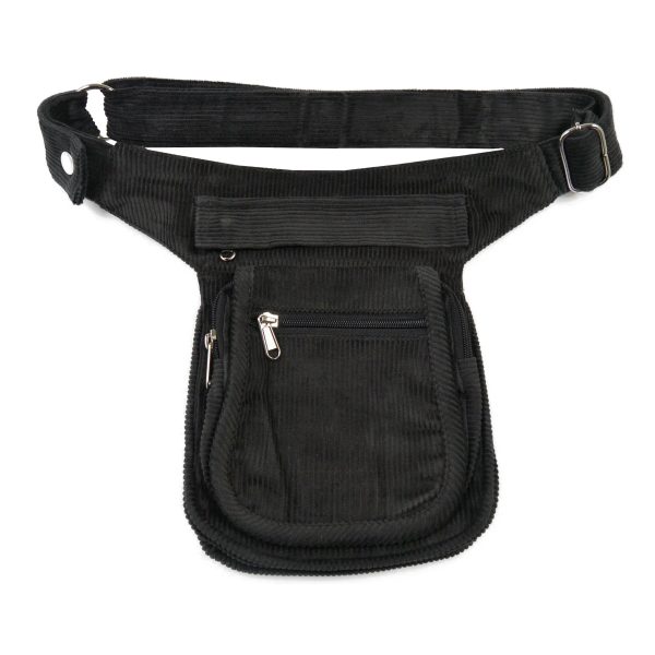 Bauchtasche aus Cord Anthrazit - Paris HS 101 Mode