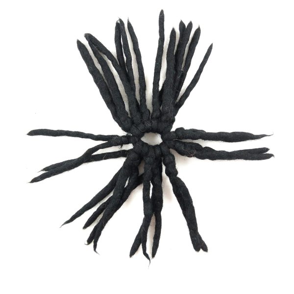 Filz Accessoires Fransen-Haargummi aus Wolle Schwarz 117, 132 Online
