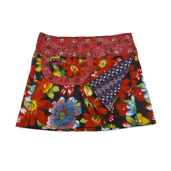 Sommerrock Wenderock Minirock Baumwollstoff - Bagelon Short 115 Online-Verkauf – Bild 2